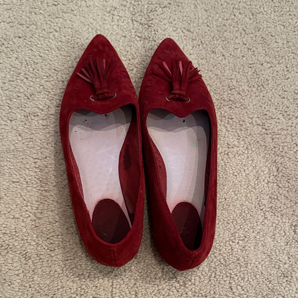 Johnston & Murphy Red Tassel Loafers